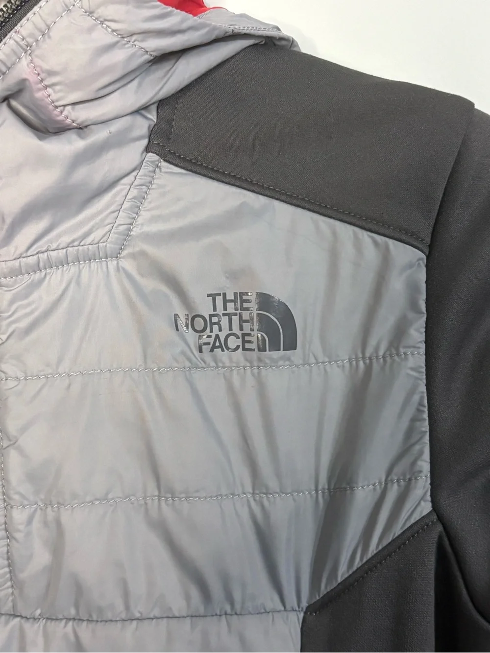 The North Face Boys Medium 10/12 Hybrid Insulated 1/4 Zip Hooded Pullover Jacket